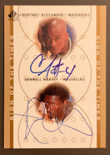 DONNELL HARVEY / COURTNEY ALEXANDER 2000-01 SP AUTHENTIC SIGN OF THE TIMES DUAL  picture