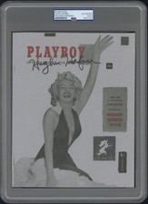 Hugh Hefner ~ Signed First Playboy Cover Print Marilyn Monroe ~ PSA DNA picture