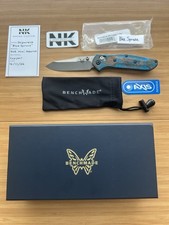 Nodak Custom “Blue Spruce” Shipwreck Copper Benchmade 945 Mini Osborne S90V picture