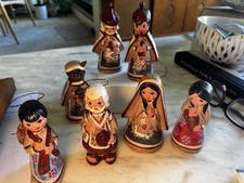 Vintage Tonalá Mexican Folk Art Clay Pottery Nativity Set - 7pc Nacimiento 5