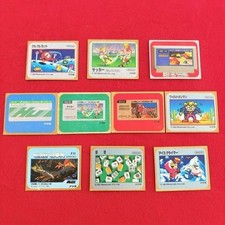 1985 Amada Famicom Menko Card Lot of 10 Exerion Mahjong Ice Climber Nintendo picture