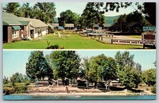 Elm Tree Cabins Motel Schroon Lake NY Adirondacks Vintage Chrome Postcard E79 picture