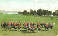 Canada, Officers 15th Light Horse Postcard Antique 1907, Calgary, Alberta, N picture