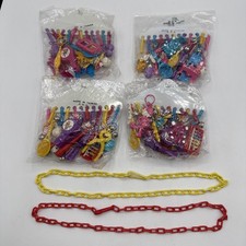 1980's NOS NIP 12 Packs Charms 48 Pc NEVER OPENED+TWO  PLASTIC CHARM NECKLACES picture