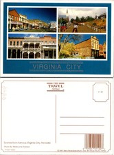 Virginia City NV Scenes From Famous City Postcard 61849 picture
