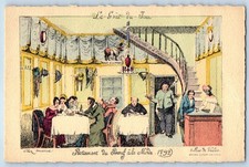 Paris France Postcard Restaurant du Boeuf à la Mode c1940's Vintage Unposted picture