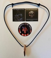 .50 Cal Sniper HOG TOOTH Paracord ...Necklace ...+ 1 Decal   ...Black picture