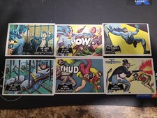 BATMAN 1966 TOPPS BLACK SERIES TRADING  CARD #13,15,16,17,18,19 picture