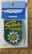 Vintage Stowe Vermont Snow Ski Resort Iron On Patch Voyager Travel Souvenir picture
