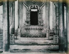 Throne Room Of The Royal Palace 1885 OLD PHOTO picture