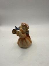 VTG Lefton Ceramic Angel Playing Horn w/ Bluebird Japan 149 MCM Kitsch Retro * picture