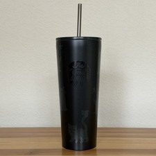 2026 Starbucks Halloween Black Cat Cold Cup Tumbler 23oz. with Straw picture