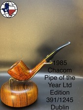 Vintage 1985 Chacom Pipe Of The Year LTD Edition 391/1245 Dublin Tobacco Pipe picture