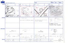 Sonic Underground Huge Hand-Drawn Production Storyboard 1999 from DIC Pg 61 picture