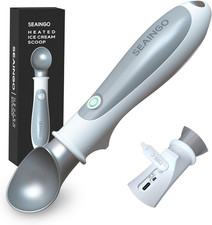 Heated Ice Cream Scoop Electric Rechargeable Nonstick Gelato Spoon with Safety picture