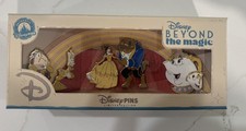 2026 D23 Disney Marketplace Beyond the Magic Beauty And The Beast 3 PINS LE 400 picture