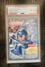 1993 NINTENDO APPLE JACKS Mega Man PSA 8 Hidden Gem Rookie Evergreen IP picture