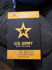 2026 SATURDAY MORNING CARDS  U.S. ARMY SKETCH CARD INSERT ONE OF ONE  1/1 picture