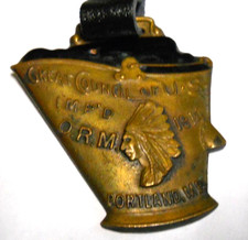 1914 Great Council of U.S. Improved Order, Red Men Portland Me. Pocket Watch Fob picture