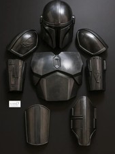 Authentic Mandalorian Silver Full Armor Suit - Wearable Star Wars Cosplay picture