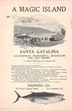 antique 1899 print ad SANTA CATALINA Island CA Tuna Club Rod Reel Fishing Avalon picture