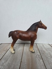 Breyer Horse #83 Clydesdale Mare 1969-1989 Chestnut Traditional Series Vintage picture