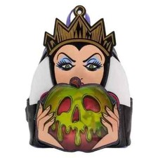 Disney Loungefly Evil Queen Villains Scenes Mini Backpack Lenticular Apple picture