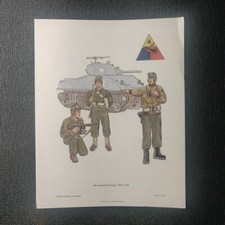 Plate 703 Military Uniforms in America 4th Armored Division, 1944-1945	 picture