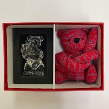 Baccarat Logogram Teddy Bear 240th Anniversary Crystal Figurine picture