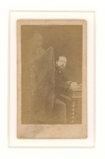 Edouard Buguet Spirit Photograph Ghost Paris 1874 CDV Occult Spiritualism picture
