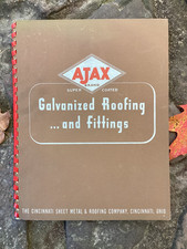 Rare 1945 Original AJAX Galvanized Roofing & Fittings Catalog Cincinnati OH picture