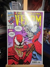 THE AMAZING VENOM 1 SIGNED & STORY JORDAN MORRIS COA COVER D ERIK LARSEN 2026 . picture