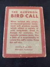 Vintage Audubon BIRD CALL Made by Roger Eddy Birchwood Pewter picture