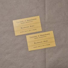 1947 Tickets for UMass Amherst Bachelors Baccalaureate Service Ceremony picture