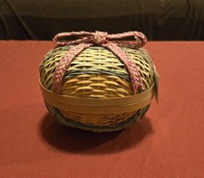 Woven Bamboo Easter Egg Basket picture