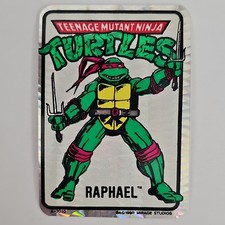Rare VTG Prism 1990 TMNT Raphael Vending Machine Sticker by Mirage Studios picture