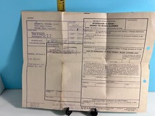 1954 Veteran Administration Mileage allowed Voucher. picture