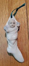 Vintage LLADRO 1991 Babys First Christmas Ornament Porcelain Hand Made in SPAIN picture