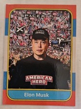 Elon Musk Retro 1986-87 Fleer Style Trading Card SpaceX Tesla Starlink X  picture