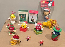 Vintage Cartoon Character Christmas Ornament Lot  picture