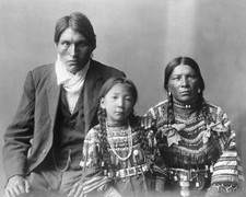 REUBEN BLACK BOY FAMILY EDWARD S. CURTIS 8x10 GLOSSY PHOTO PRINT picture