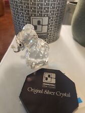 Swarovski Crystal * Elephant Trunk Up * A 7640 NR 055* with Floppy Metal Tail picture