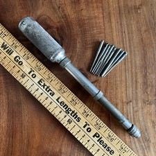Early Vintage Pre Stanley Yankee No. 44 Push Drill 8 Bits  USA picture
