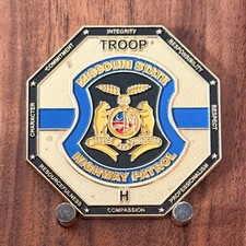 Missouri State Highway Patrol Octagonal Police Prayer Challenge Coin M#14 picture