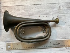 ORIGINAL WWI TRENCH BUGLE 1918 DATED picture