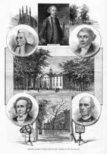 DICKINSON COLLEGE CARLISLE PENNSYLVANIA 1883 NISBET DURBIN McCLINTOCK McCAULEY picture