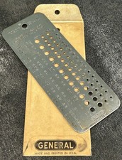 Vintage General No 15 Drill Gage Index Machine Screw Tap Wire Gauge With OGP USA picture