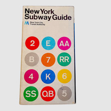 Vintage 1972 New York City Subway Map Massimo Vignelli NYC NY picture