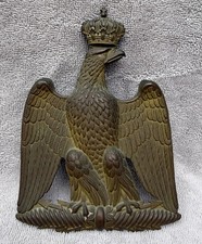 NAPOLEONIC SHAKO EAGLE PLATE FRENCH SECOND EMPIRE 1852 - 1870 CAVALRY EAGLE picture