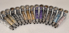 2PK of 3” SILVER WAVES Metal Smoking Hand Pipes w/ Screens (2 Pipes & 5 Screens) picture